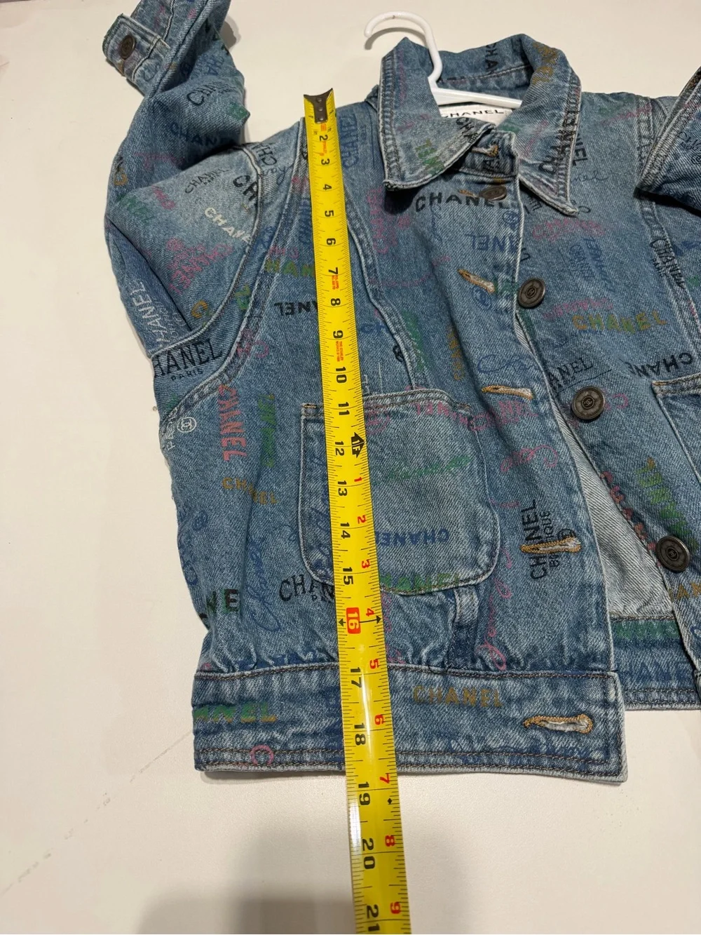 Secondhand Women's Blue Denim Logo Jacket